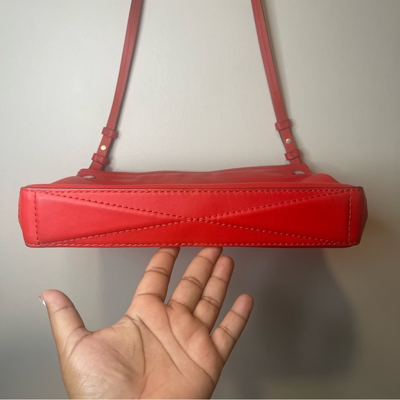 Rare Rag & Bone Compass Red Leather Shoulder/Crossbody Bag